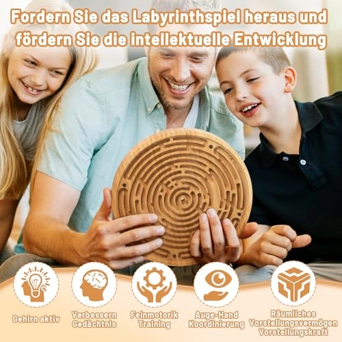 Crazy Labyrinth Wooden Puzzle (1002) - 1 pcs