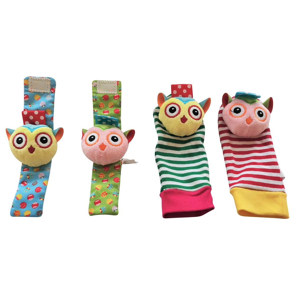 Wrist Rattle & Foot Finder Socks - 1+ Animal designs