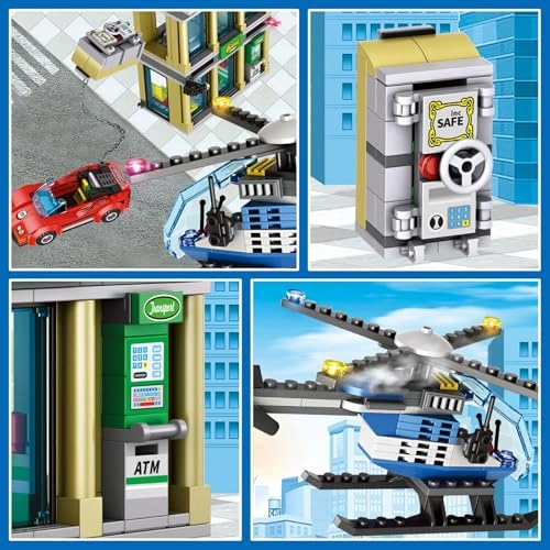 City Police Catch Thief - 655 pcs Multicolored