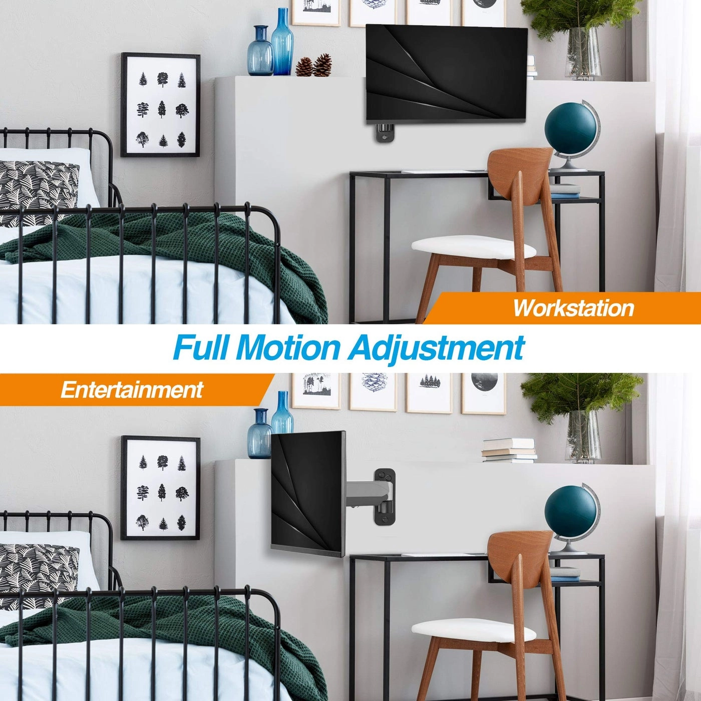 1332 Monitor Wall Mount - Single 32 inch 100x100mm