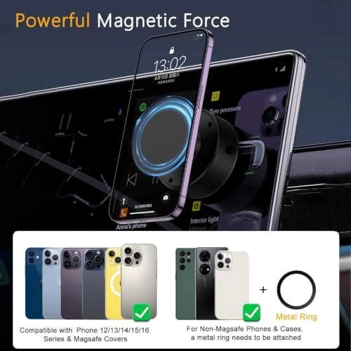 360° Stretchable Electric Vacuum Magnetic Mobile Phone Stand