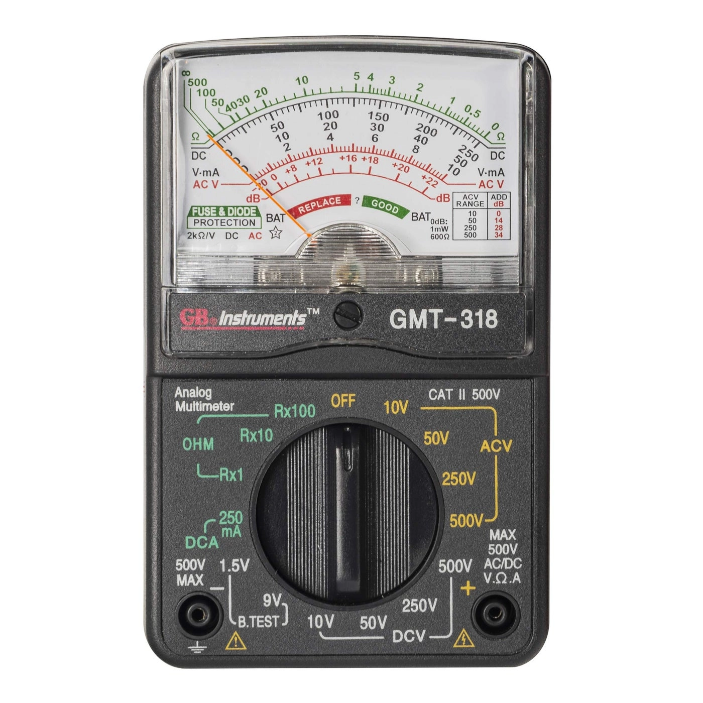 Gardner Bender GMT318 - Analog Multimeter 6 Function