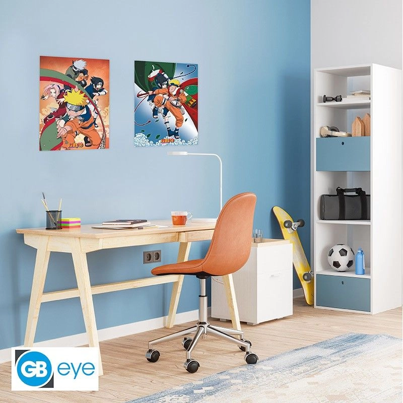 Naruto Set 2 Chibi Posters Team 7 - Laminated paper 52cm x 38cm