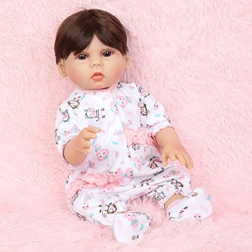 Full Glue Simulation Doll - 18 Inches Silicone Vinyl Baby Monkey Costume