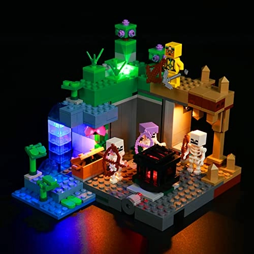 BrickBling Minecraft The Skeleton Dungeon 21189 Light Kit - LED Lighting Lights Only