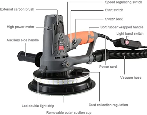 Drywall Sander - 1250W 0~3000r/min LED