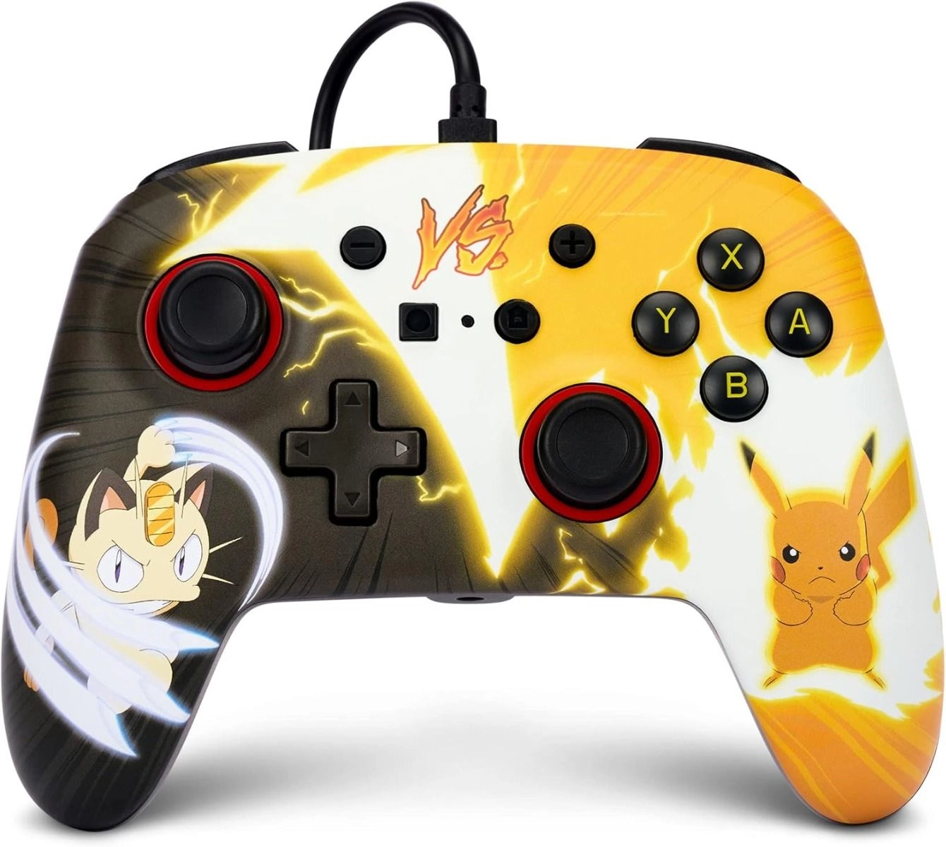 PowerA Nintendo Switch Enhanced Wired Controller Pikachu vs. Meowth