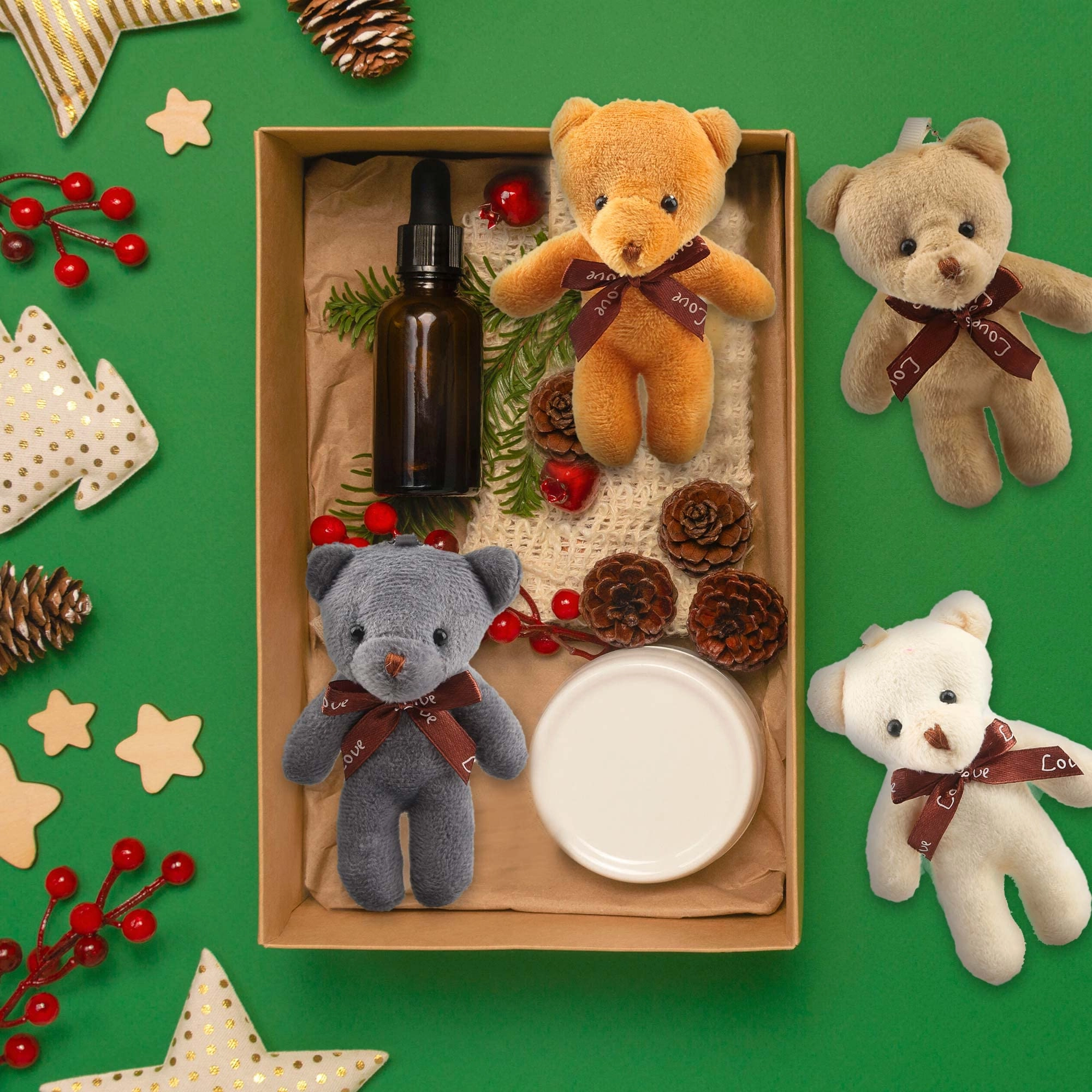 Teddy Bear 12 cm Plush - 51 Pack Mini
