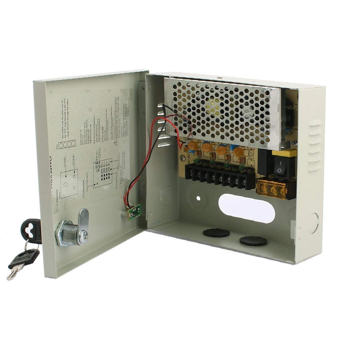 New Lon0167 AC 100-240 ν to DC 12V 5A 4 CH Switching Power Supply Switch Box