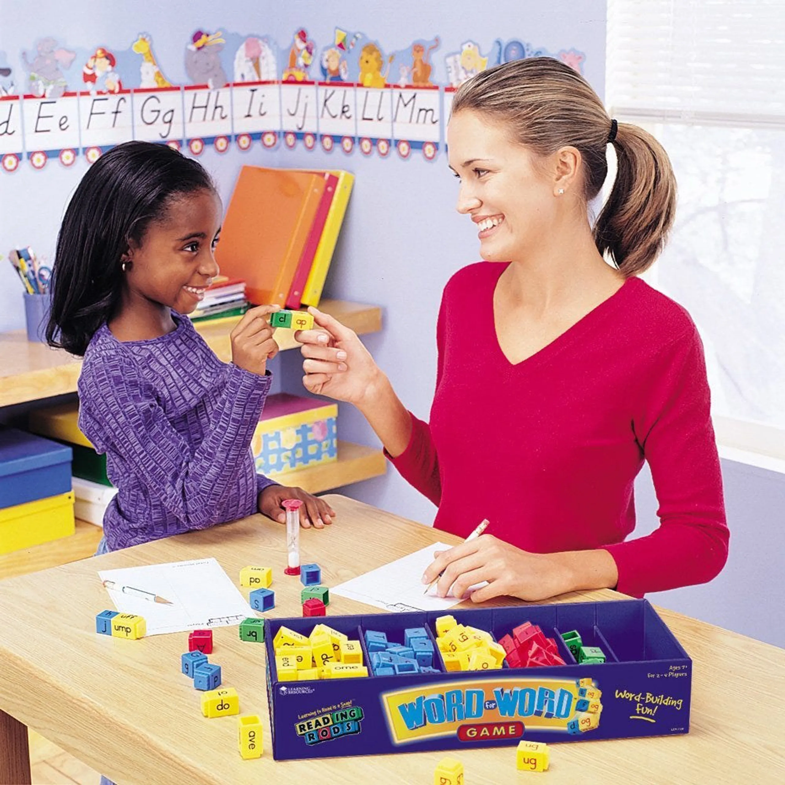 Reading Rods Letters Kit - Suitable for 3 years and above 96 pieces