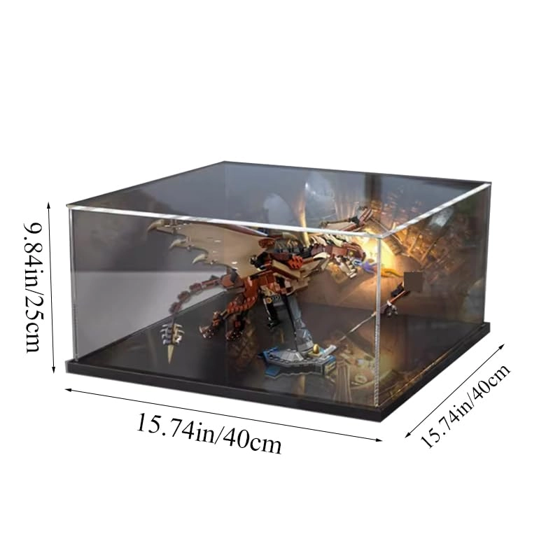 Acrylic Display Case for LEGO Hungarian Horntail Dragon 76406