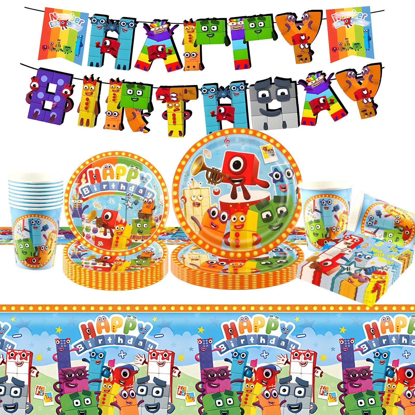Party Tableware Set - 52PC Birthday