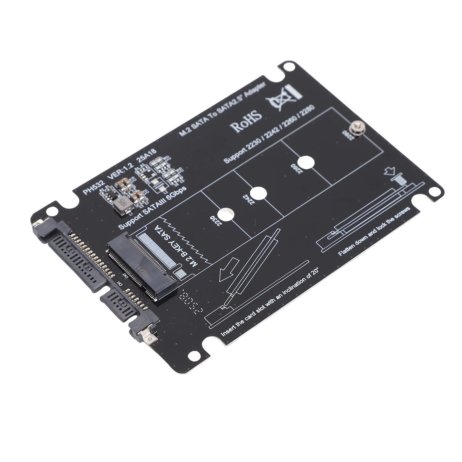Wisoqu M.2 NGFF BKey SSD to Serial ATA Adapter - 1 TB M.2 NGFF BKey