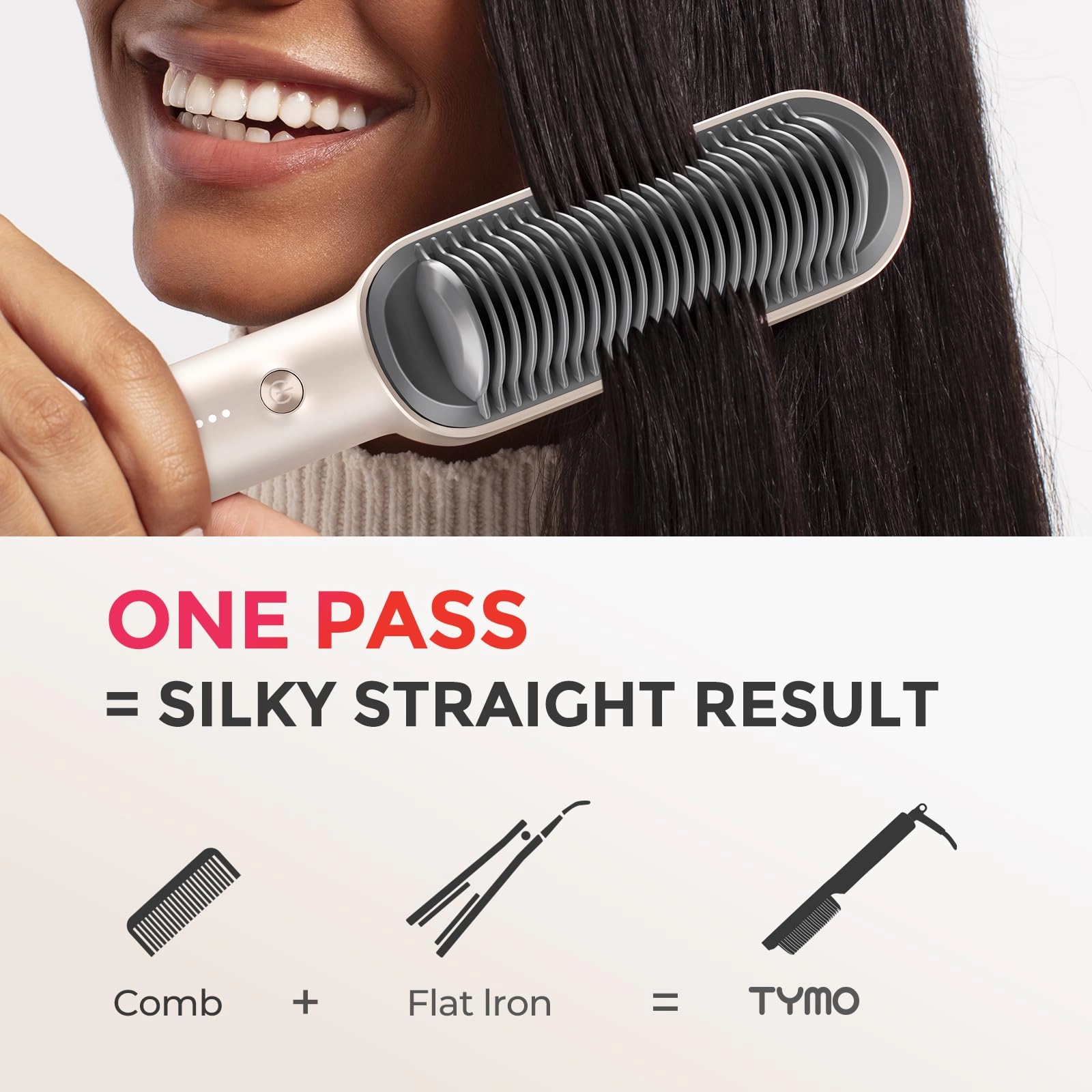 Ring Hair Straightener Brush