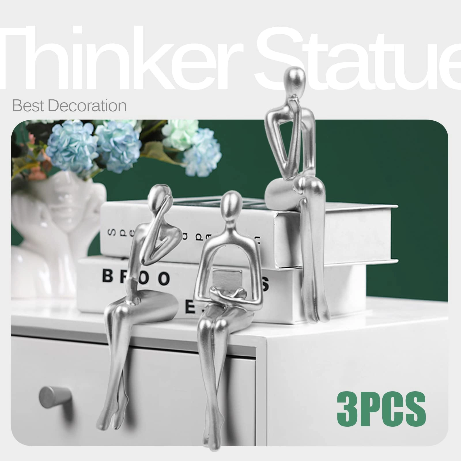 Thinker Statues - Resin