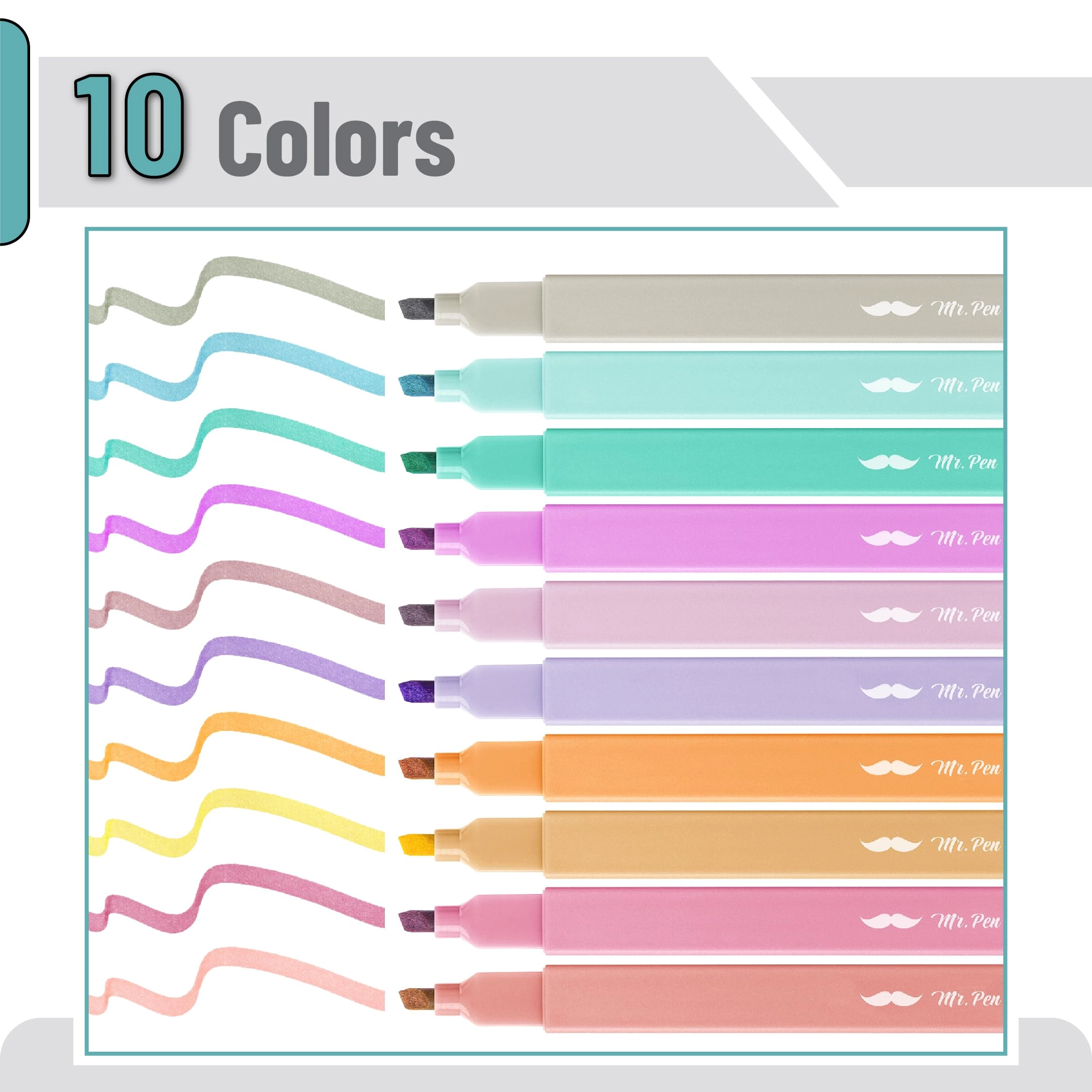 Aesthetic Highlighters - Candy Colors Chisel