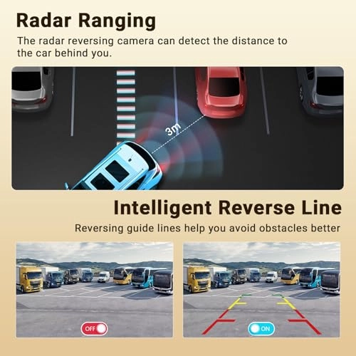 Backup Camera - 720P Night Vision + AHD Monitor - 7 inch Bluetooth