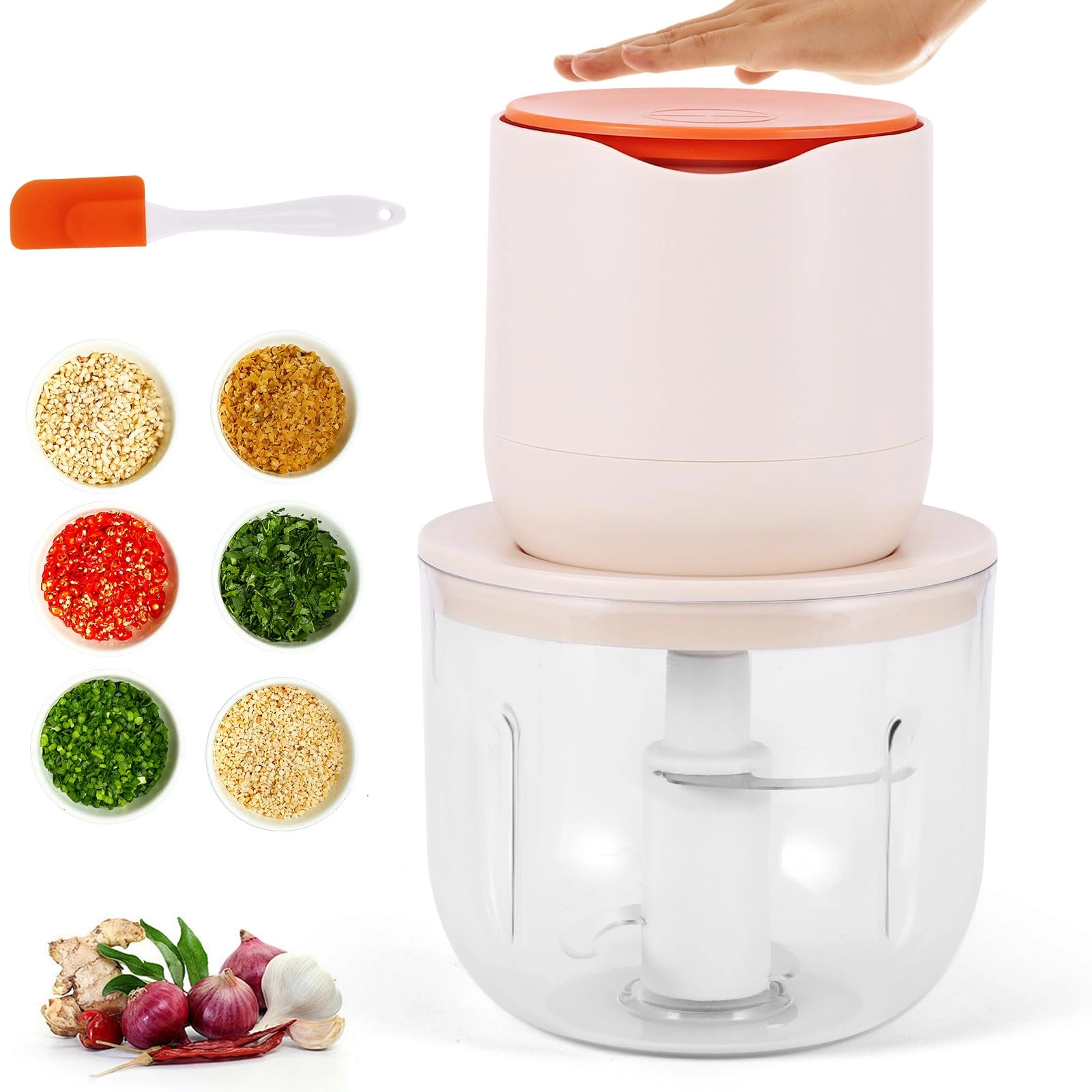 Kinberry Food Chopper - 600 Milliliters Battery Powered