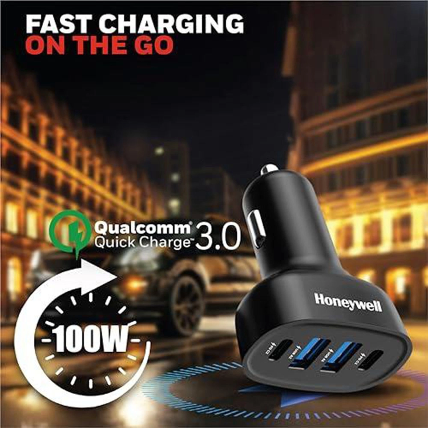 Car Charger - 100W USB-A USB-C