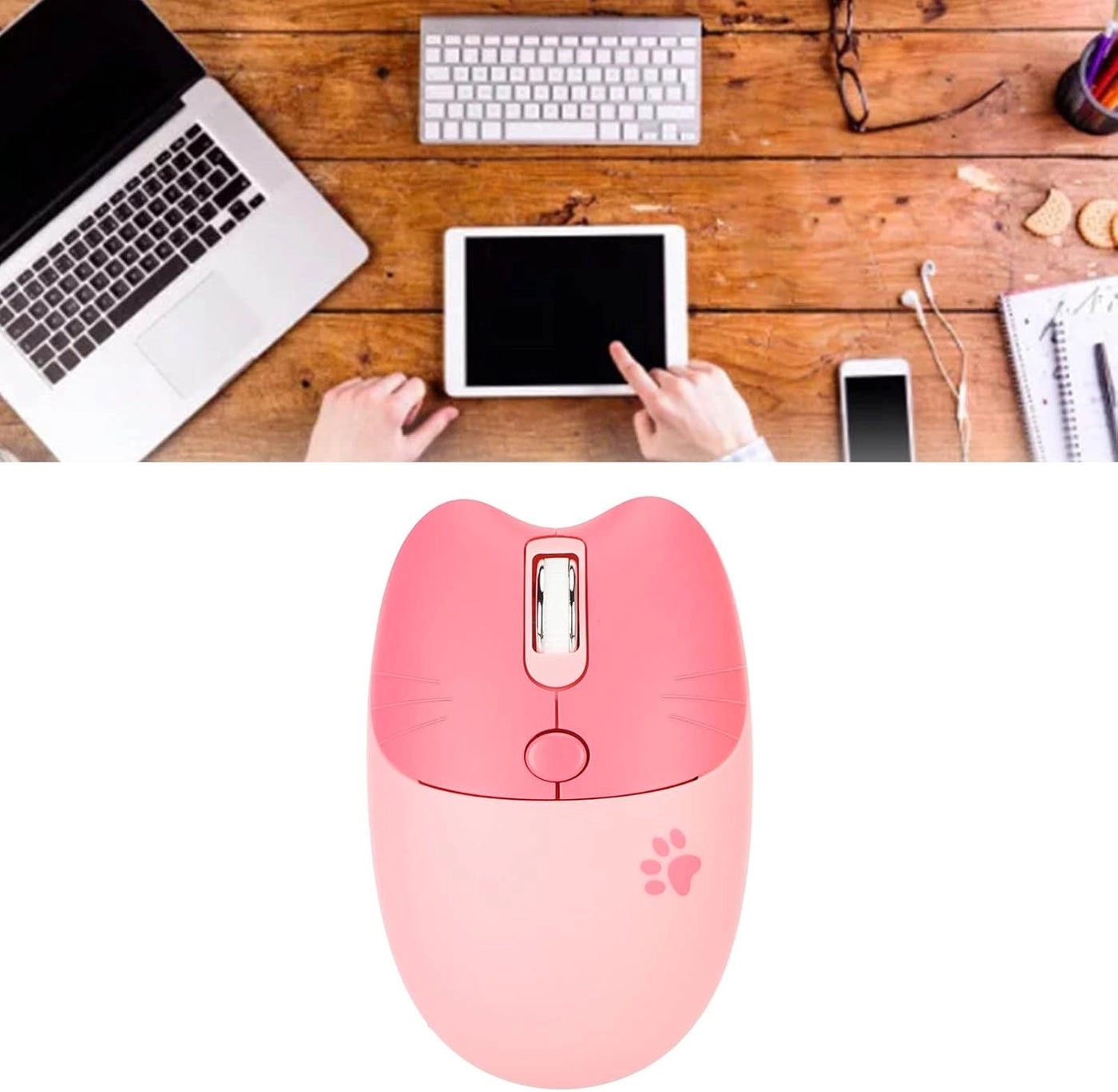 Cat Compact Silent Mouse - Bluetooth/Dongle