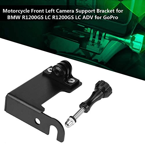 Front Left Camera Bracket - Aluminum Fit for R1200GS LC 2013-2018 ADV 2014-2018 Black