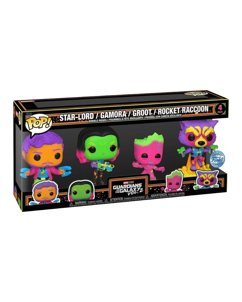 POP! 4 Pack Guardians of the Galaxy Vol.2 - Special Edition Blacklight Marvel