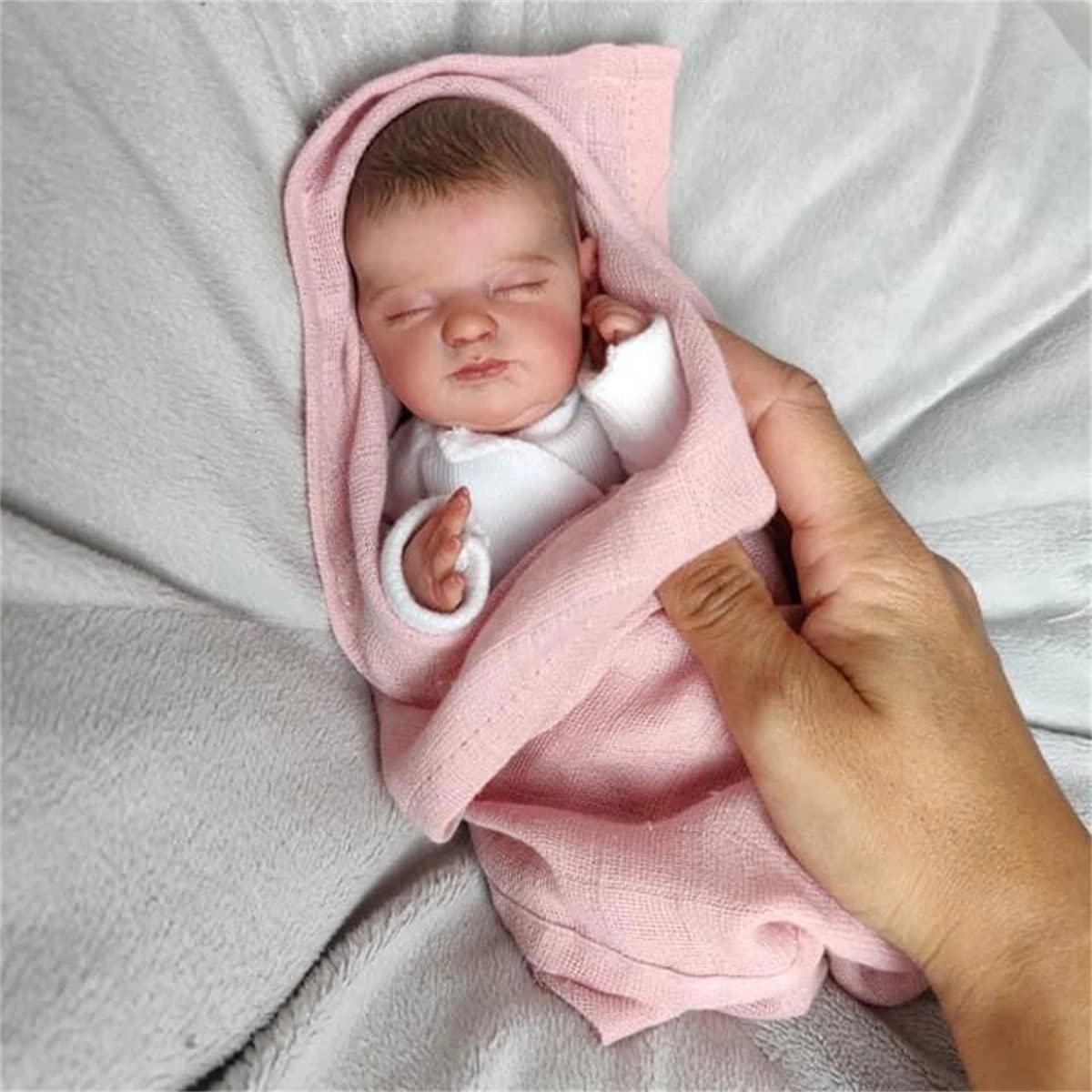 GYCV Reborn Baby Doll - 10 Inch Soft Cloth Body Ages 3+