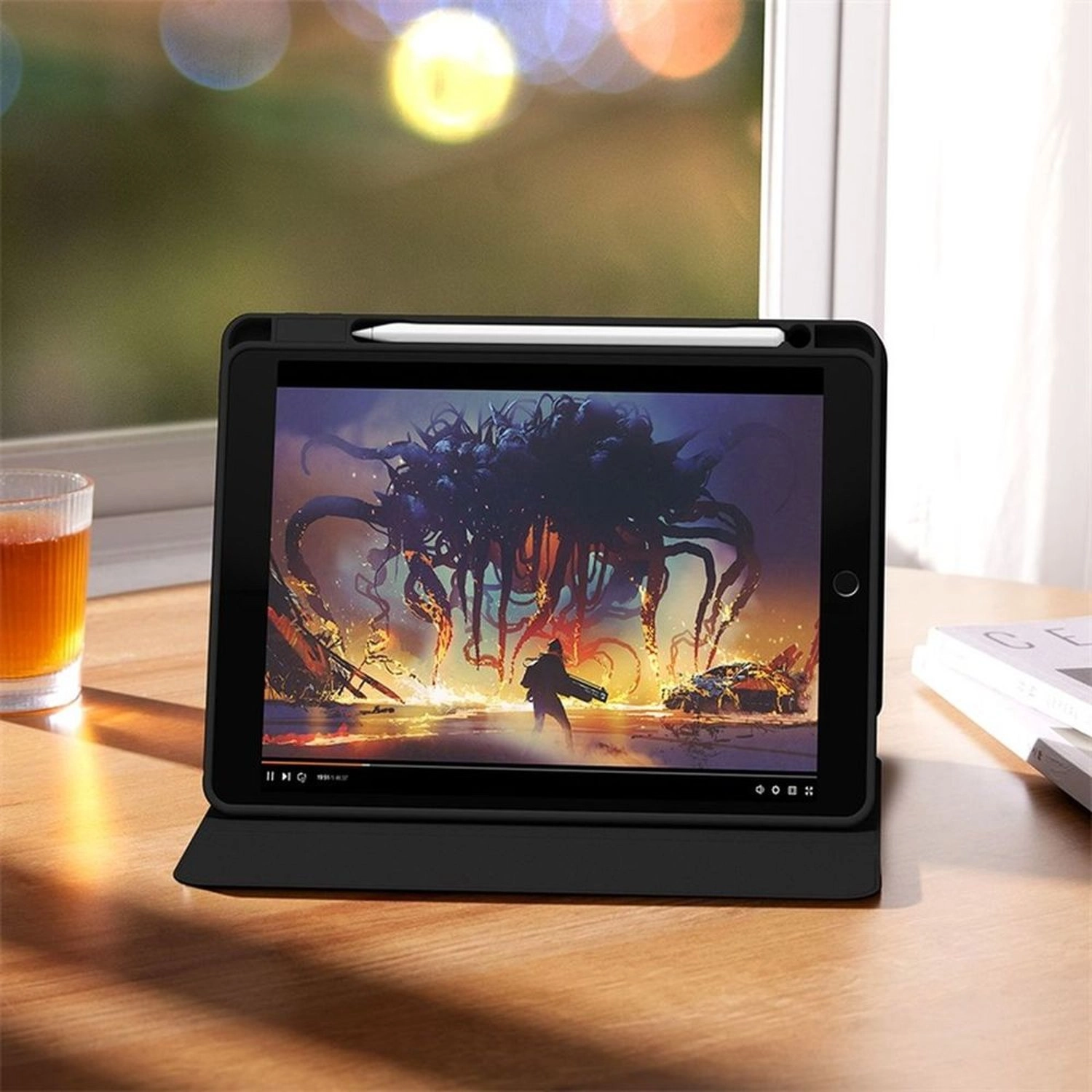 Magnetic Case with Pencil Holder for iPad 10.2-inch