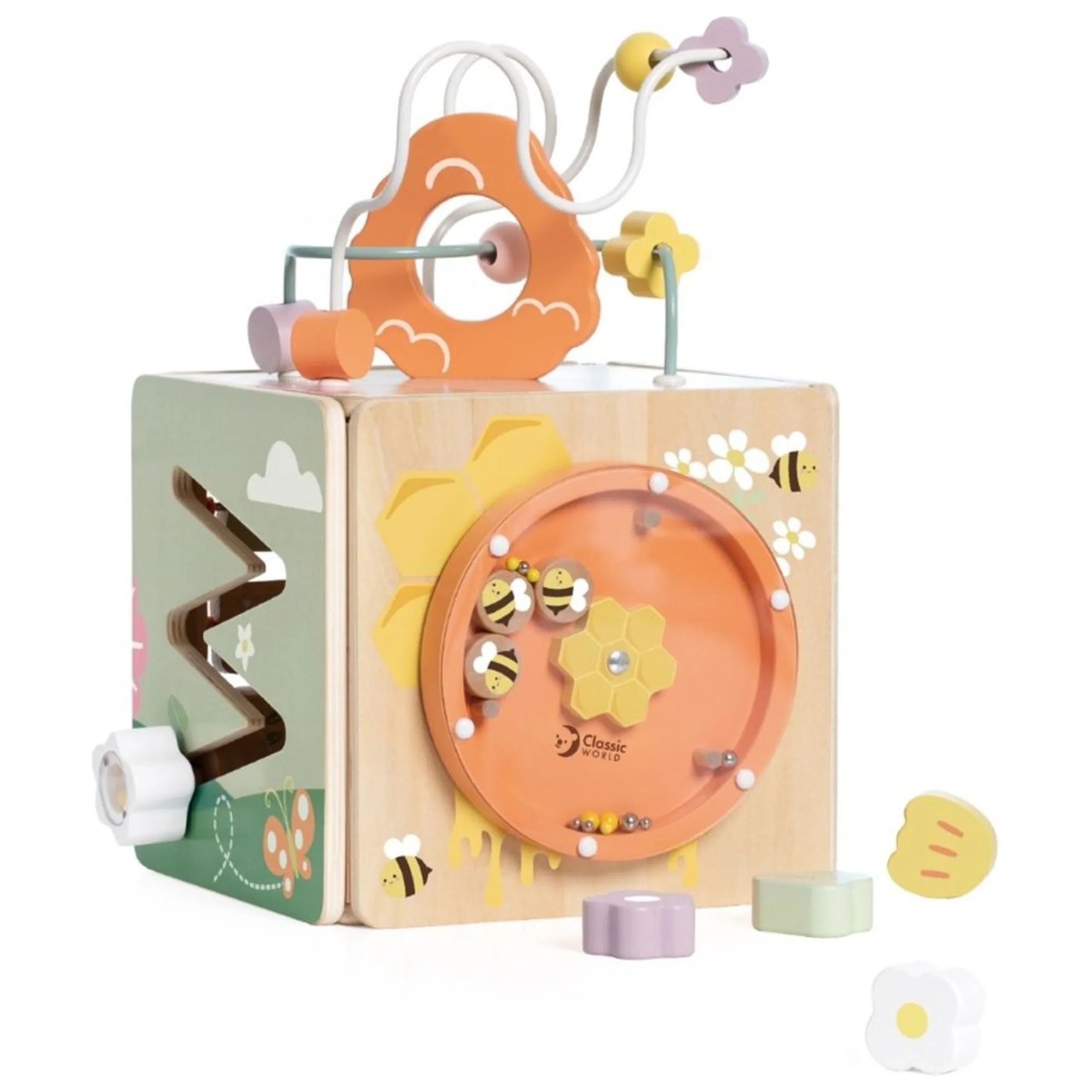 Classic World Honeybee Activity Cube - 18m+