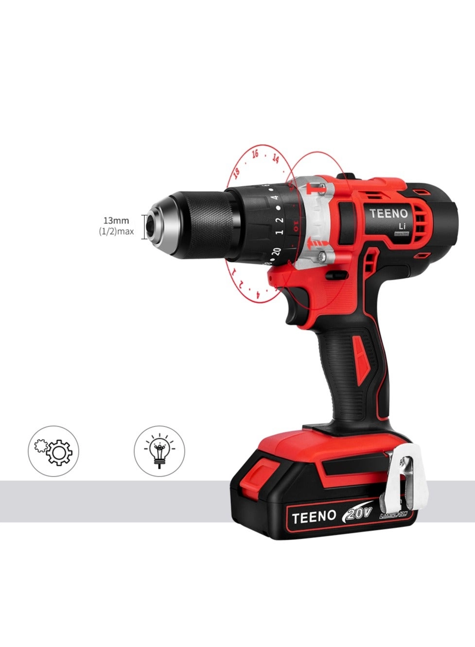 Cordless Drill Set - 2x2.0Ah