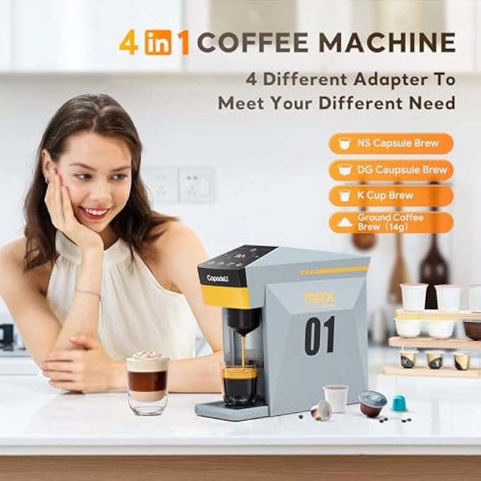 Multifunctional 4 in1 - 19Bar Single Serve