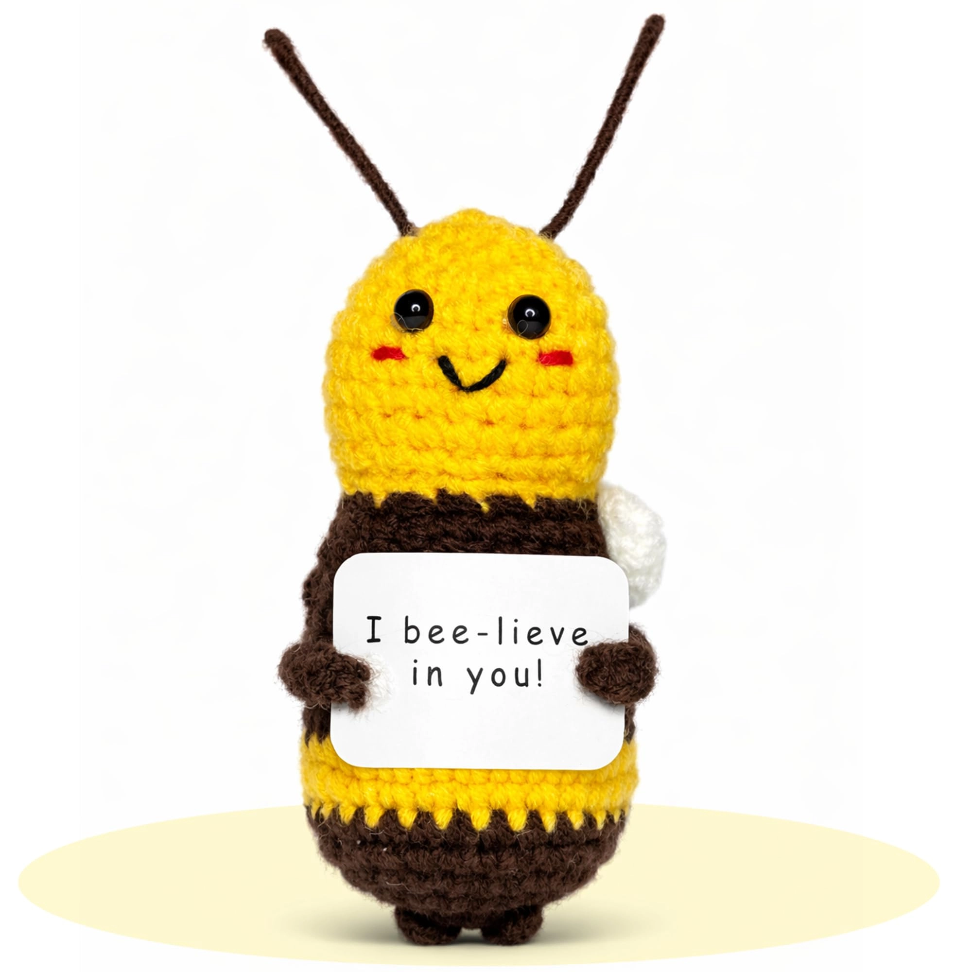 PICKLE BUDDIES Bee-Lieve Buddy - Emotional Support Crochet Multicolor