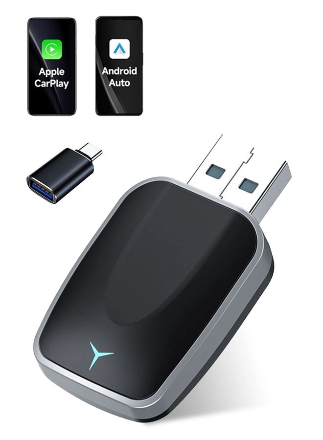 nafas Wireless CarPlay Adapter - 2-in-1 Plug and Play