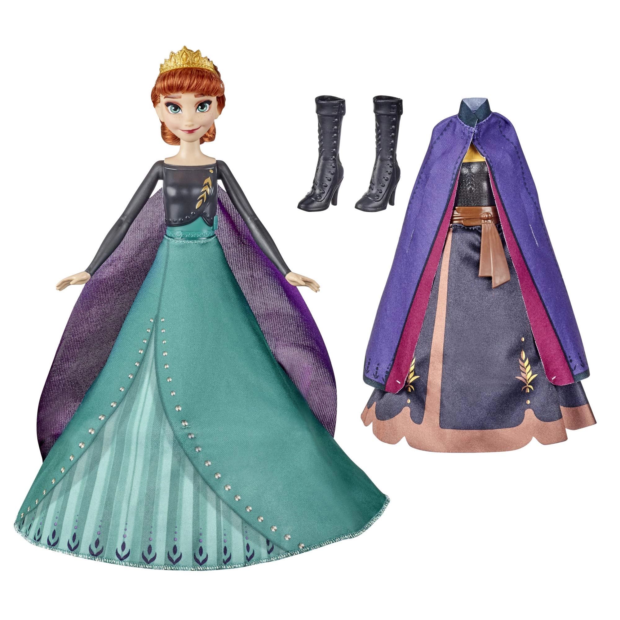 Hasbro Anna's Queen Transformation Fashion Doll - 2 Outfits 2 Hair Styles Ages 3+