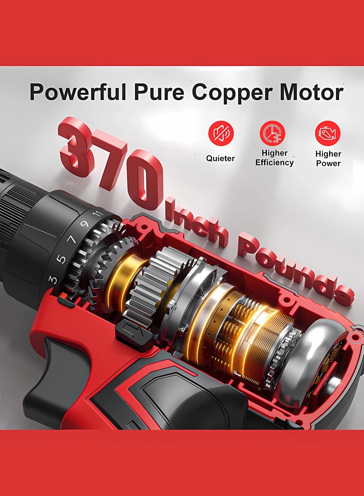 21v rechargeable drill - 2.0Ah lithium-ion 3/8-inch