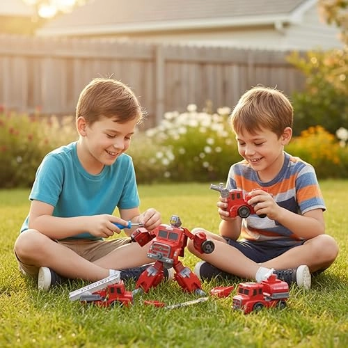 Diy-robot Disassembly Hero - Fire Engine Robot Transformer Toys