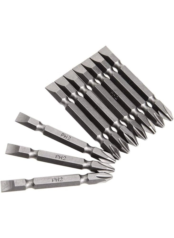 Fixer PH2 Double-Ended Screwdriver Bits - 10 Pcs 65mm