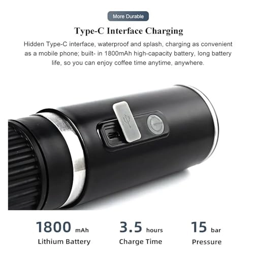 Portable Coffee Maker - 100mL USB 3-Cup