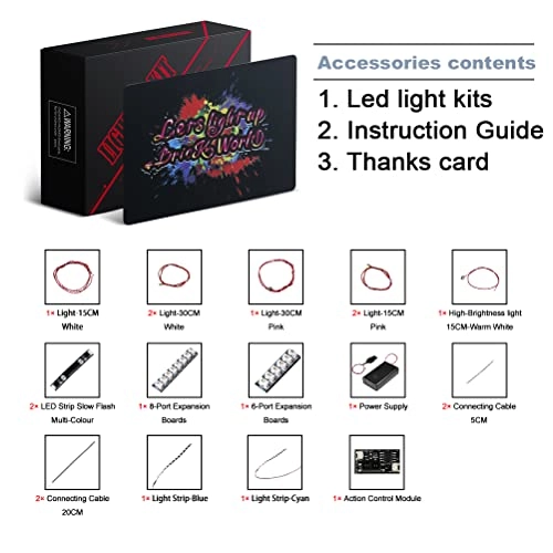 LED Lighting Set for Lego Orchid - Light Control version