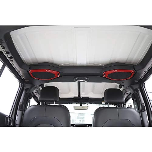 Top Speaker Audio Surround Trim - for Jeep JL Wrangler JL JLU Gladiator JT 2018 2019 2020 2021 Orange (2pcs/Set)