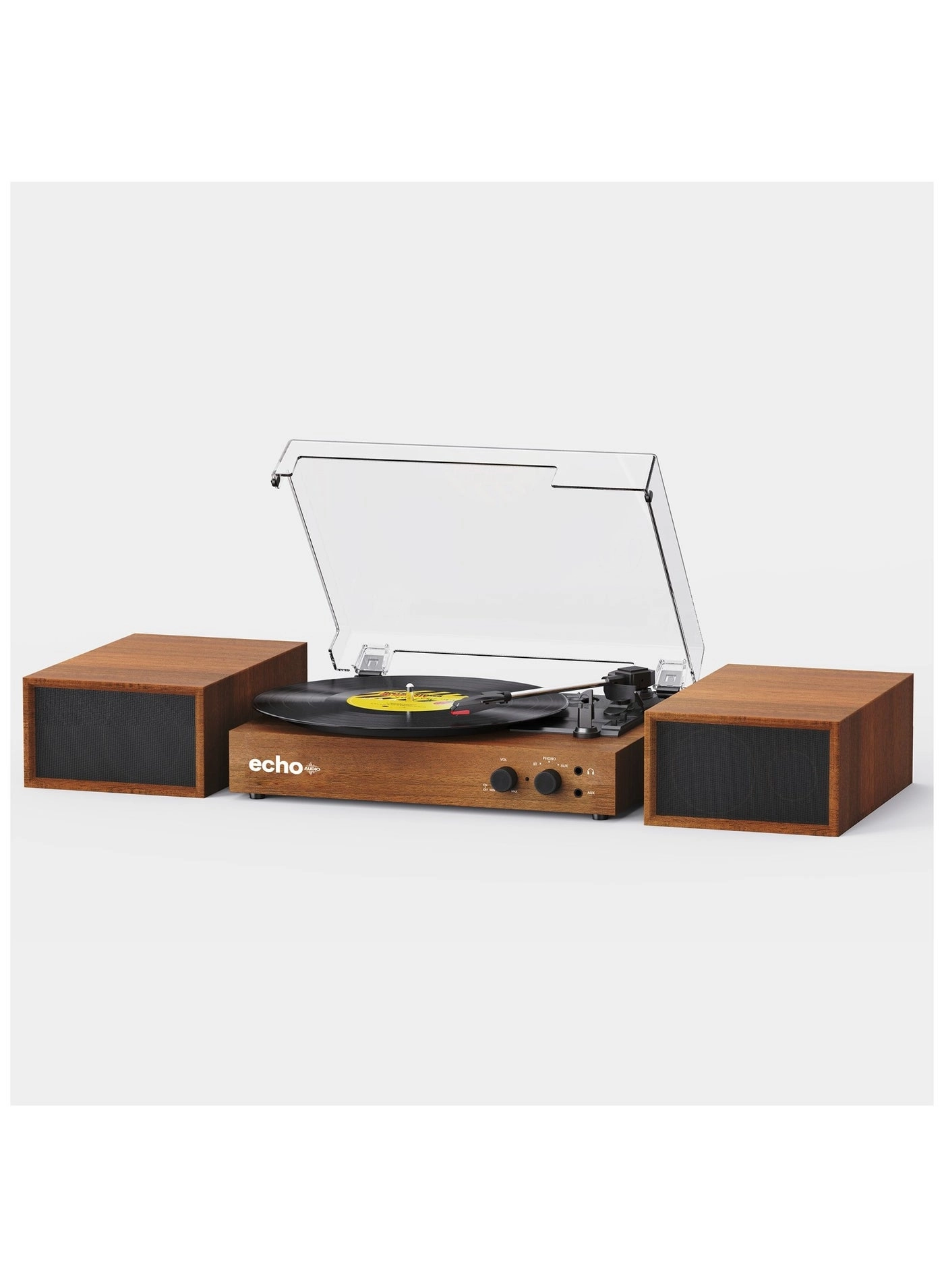 Frankie Bluetooth Record Player - 33/45/78 RPM 24W Walnut
