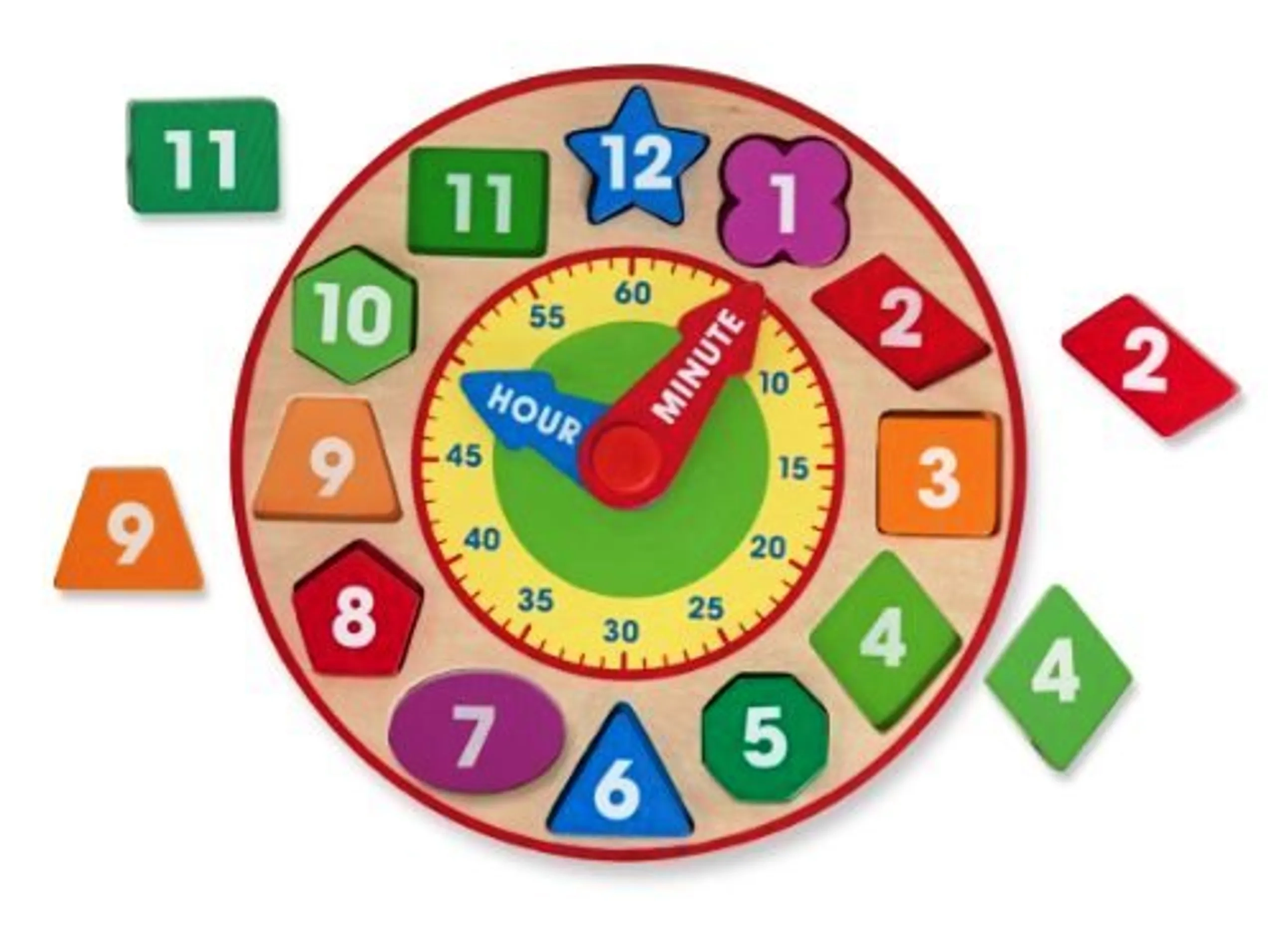 Melissa & Doug Shape Sorting Clock - 3+ Years 12 piece(s)