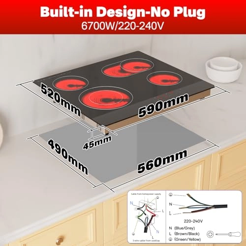 EU46T1-1R Ceramic hob