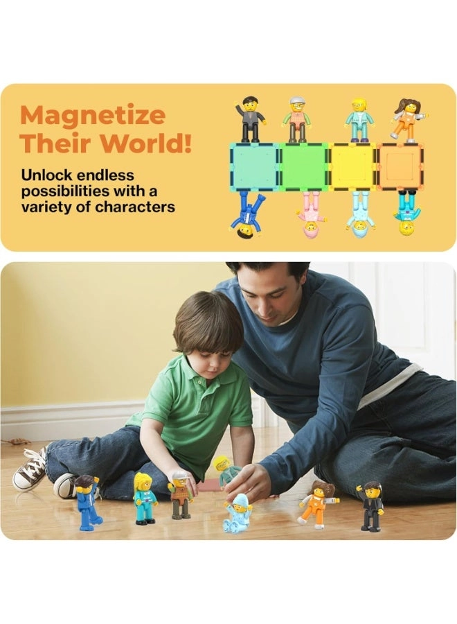 Magnetic Family Character Figures - 8pcs
