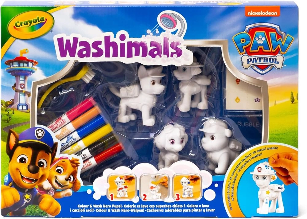 Washimals Paw Patrol Activity Kit - 6 Washimals pens