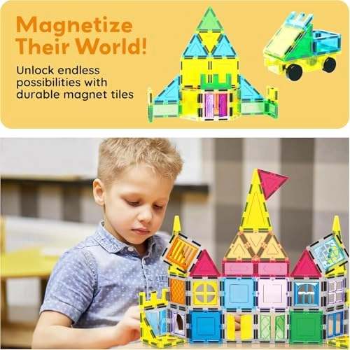Magnetic Tile Classic - 61 pcs