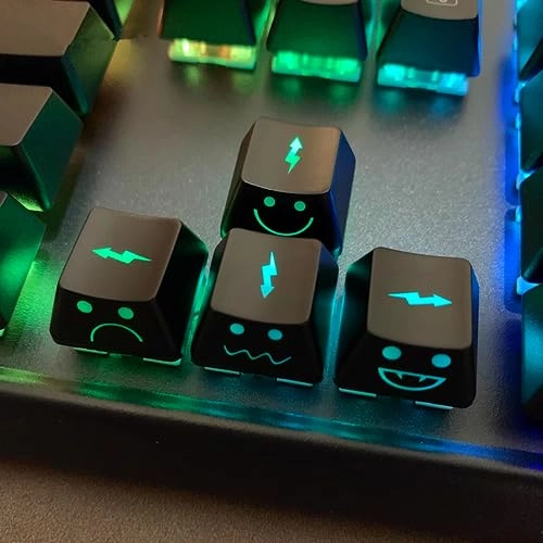 WASD Arrow Keycaps - UV Coating Backlit Double Shot