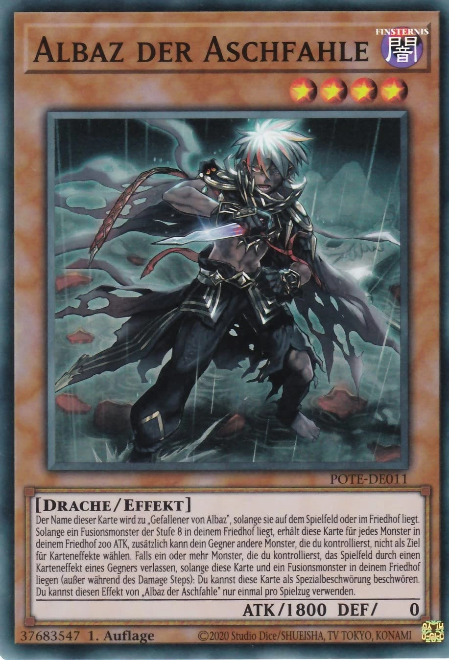 KNMI Yugioh Albaz the Ash Fahle POTE-DE011 - German