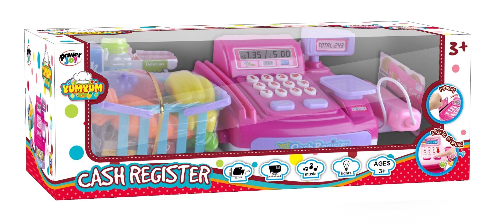 B/O Yumyum Cash Register XS - 1pc (AL-5523)