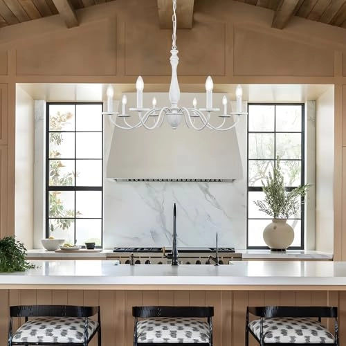 8 Lights Chandelier - Dimmable